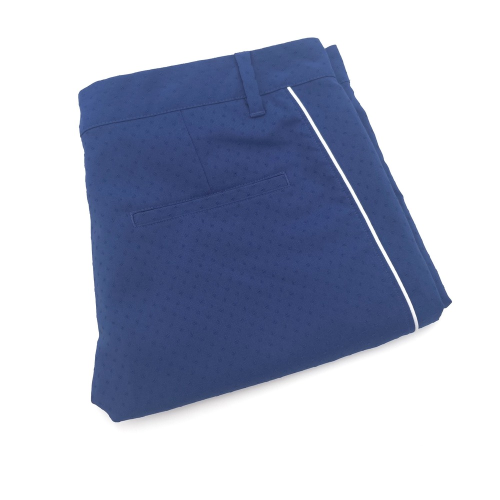 Adidas Golf Shorts Mens 36 Blue Textured 3-Stripe Performance Athletic Pique